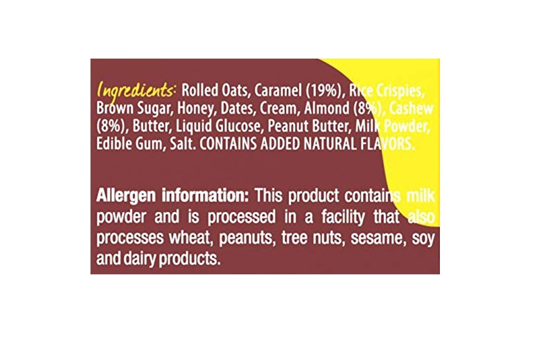 ASAP Cashew, Almond & Caramel Bars   Box  40 grams